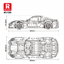 Reobrix 11009 Super sportovní vůz Maserati GranTurismo R/C