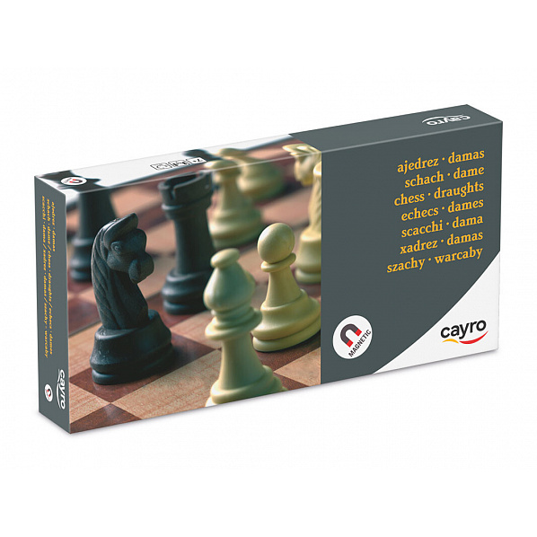 Cayro 455 - Šachy & Dáma magnetické velké Cayro 455 - Šachy & Dáma magnetické velké