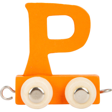 Dřevěný vláček barevná abeceda písmeno P