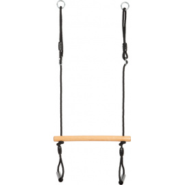 small foot Trapézová houpačka s gymnastickými kruhy Black Line