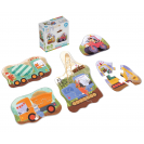 Betexa KukiKuk - Véééliké puzzle Stavební stroje