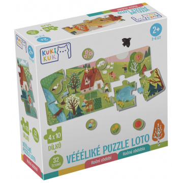 Betexa KukiKuk - Véééliké Puzzle loto Roční období