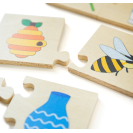 Bigjigs Toys Didaktické puzzle Co k sobě patří