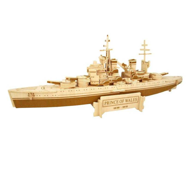 Woodcraft Dřevěné 3D puzzle bitevní loď Prince of Wales Woodcraft Dřevěné 3D puzzle bitevní loď Prince of Wales