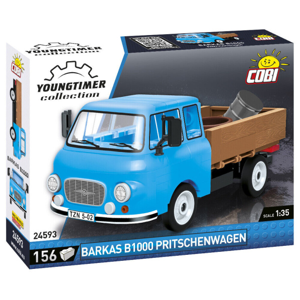 Cobi 24593 Youngtimer Barkas B1000 nákladní vůz, 1:35, 156 k