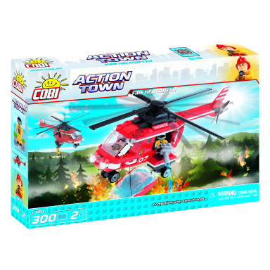 Cobi 1473 ACTION TOWN - Hasičská helikoptéra 300 k, 2 f