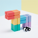 Qbi 131 Smart Puzzle – kreativní magnetická stavebnice s autíčky