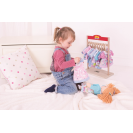 Bigjigs Toys Modrý kabátek s kloboučkem pro panenku 28 cm