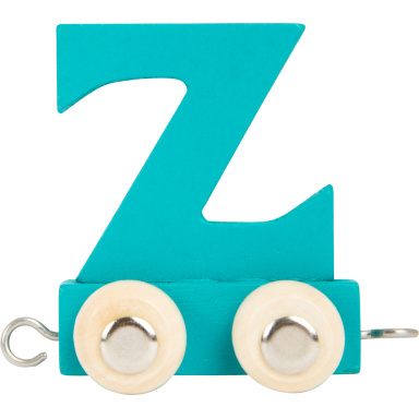 Dřevěný vláček barevná abeceda písmeno Z