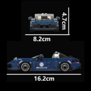 Mould King 27040 Model auta Porsche 911 Targa
