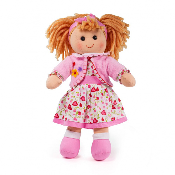 Bigjigs Toys Látková panenka Kelly 34 cm Bigjigs Toys Látková panenka Kelly 34 cm